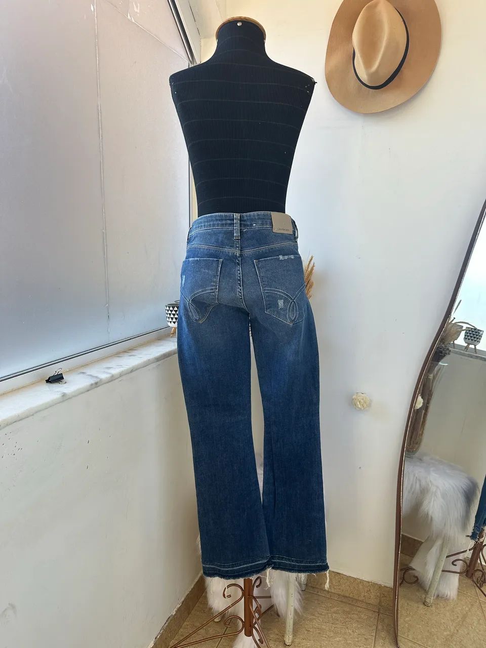Calça jeans Calvin Klein tam 36 - Foto 4
