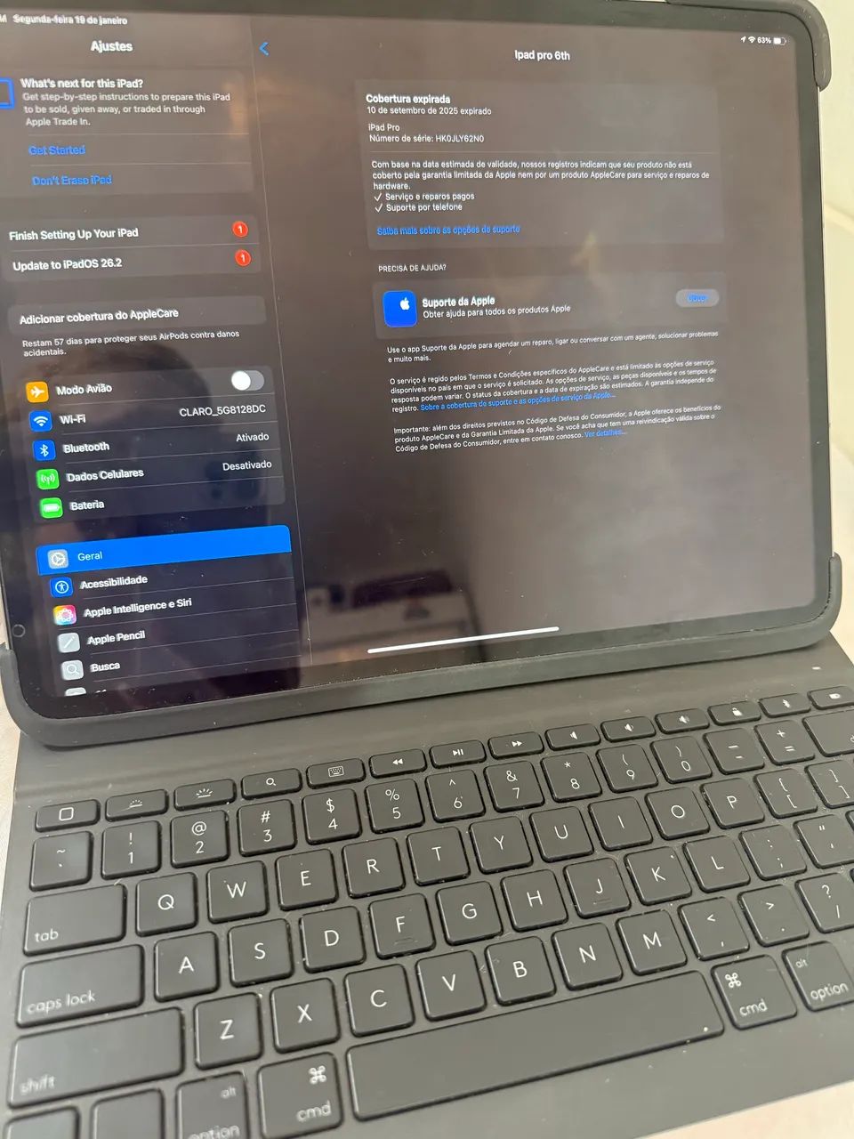  iPad Pro M5 2025 Novo Nota Garantia Pelicula Apple 11 polegadas processador M5 com Caixa - Foto 3