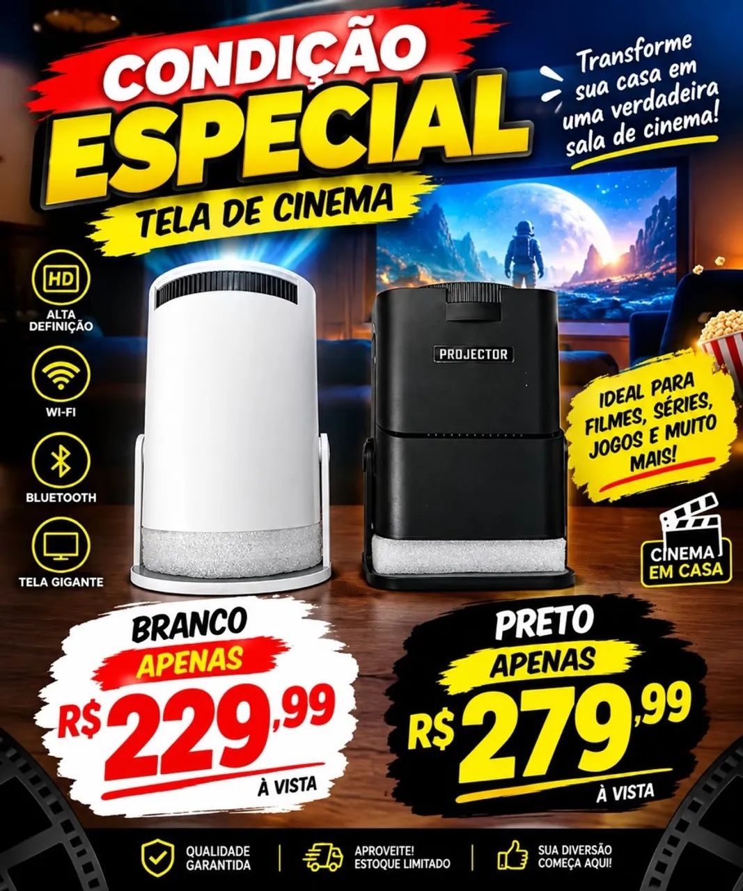 Projetor portátil 