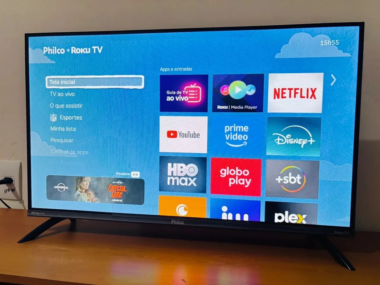 Smart tv Philco Roku 32 polegadas ótimo estado 