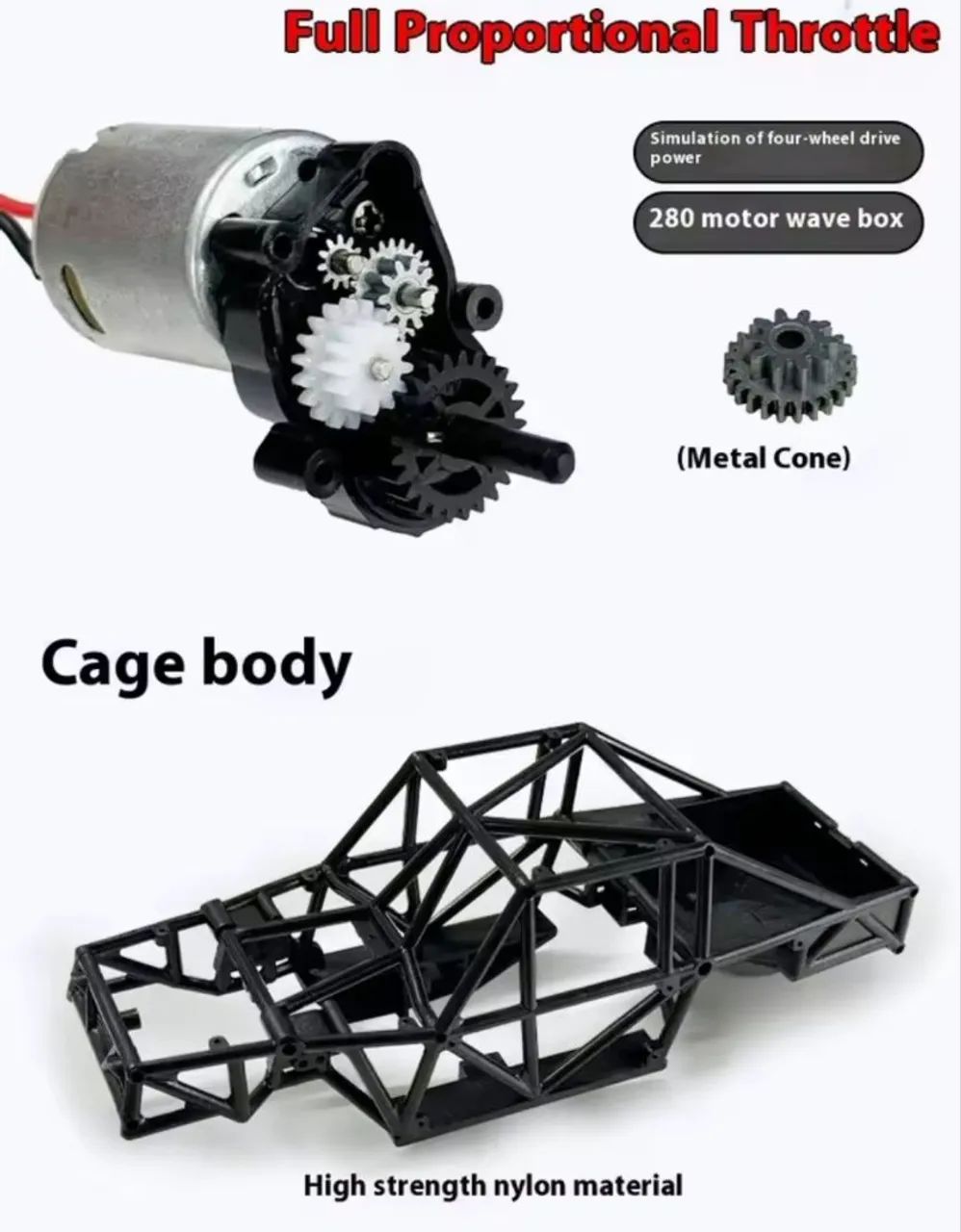 RC crawler 4x4 1/18 - Foto 4