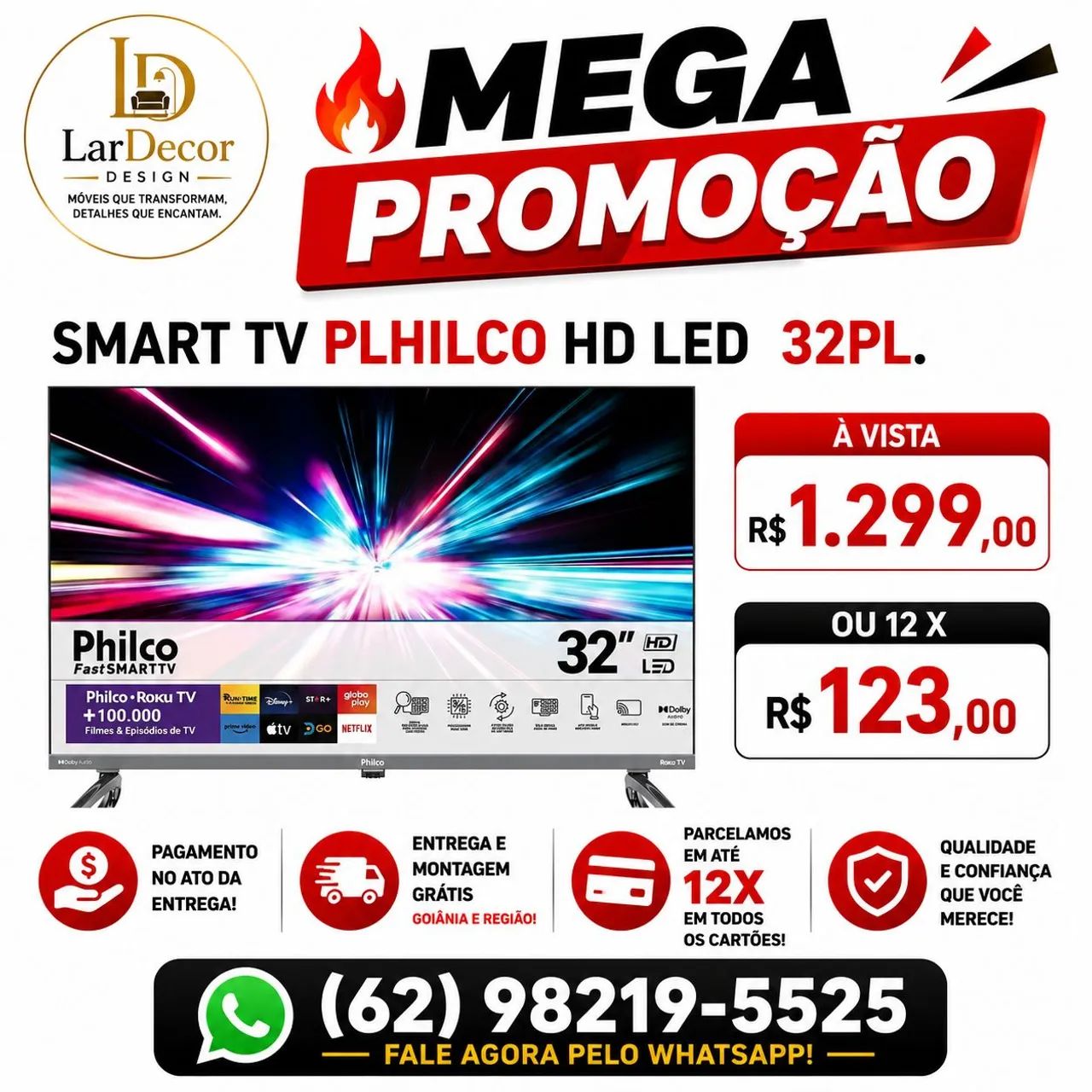 SMART TV LED PHILCO 