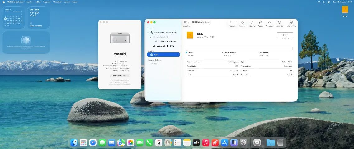 Mac Mini 2024 - 256 GB + Dock U Green com SSD de 1 TB - Foto 3