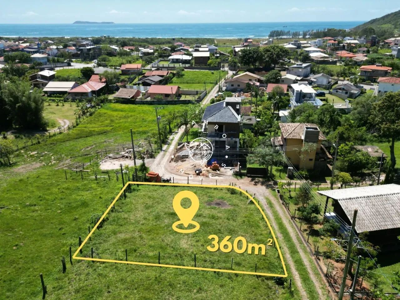 Terreno 360m² com Vista para o Mar na Gamboa  Garopaba