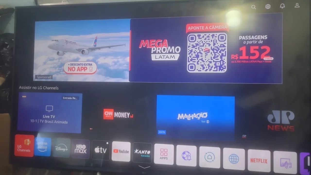 Vendo tv 50 polegadas smart 4k LG perfeito somente venda  - Foto 2