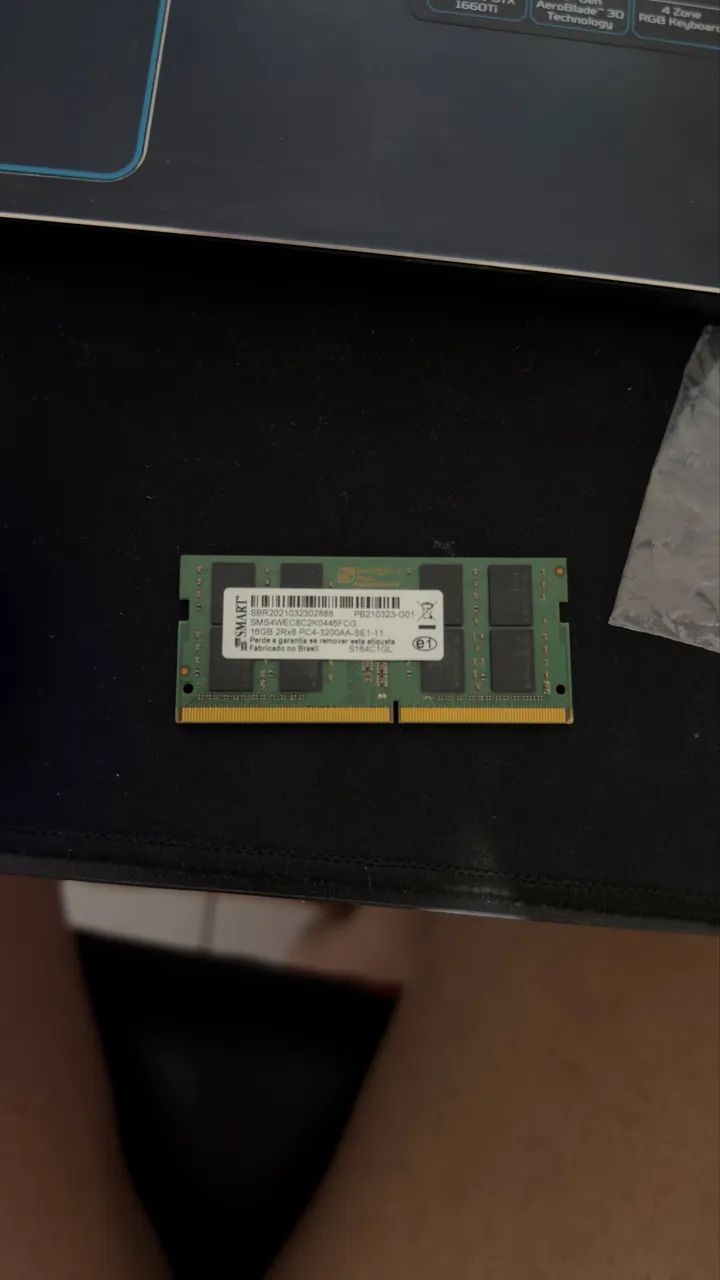 Memória ram DDR 4 16 gb notebook 