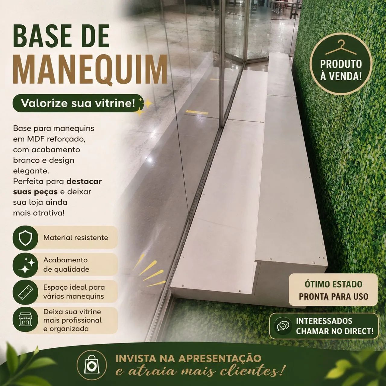 Expositor de manequim de Vitrine 