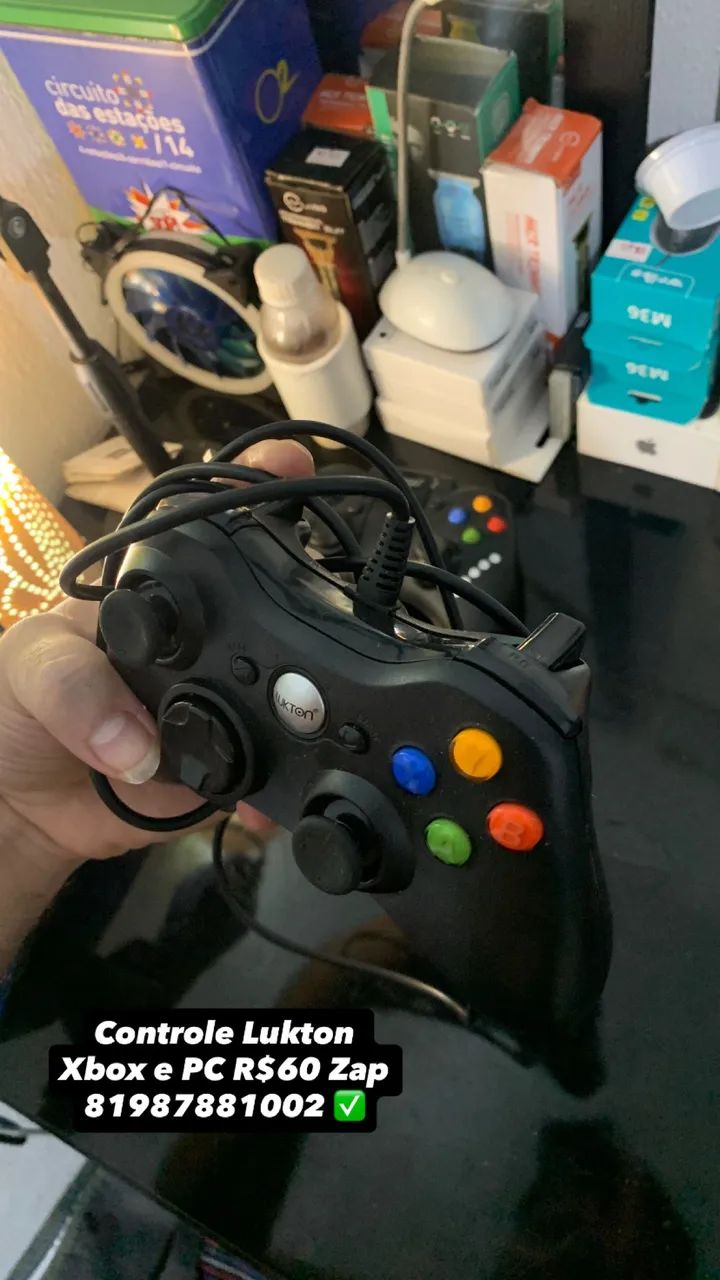 Controle de Xbox e PC 