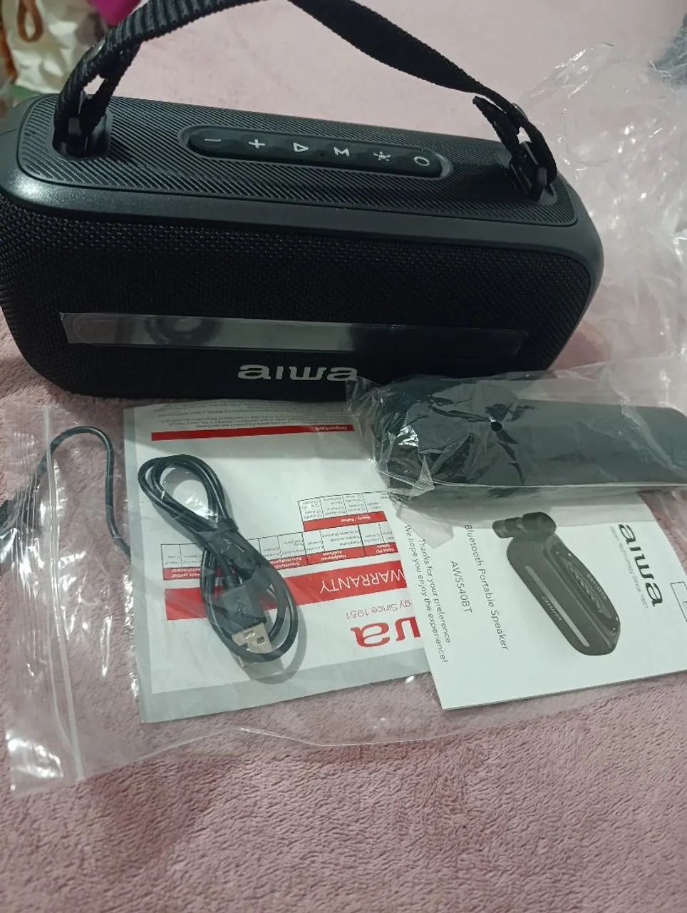 AIWA AWSS40BT  com microfone caixa de som