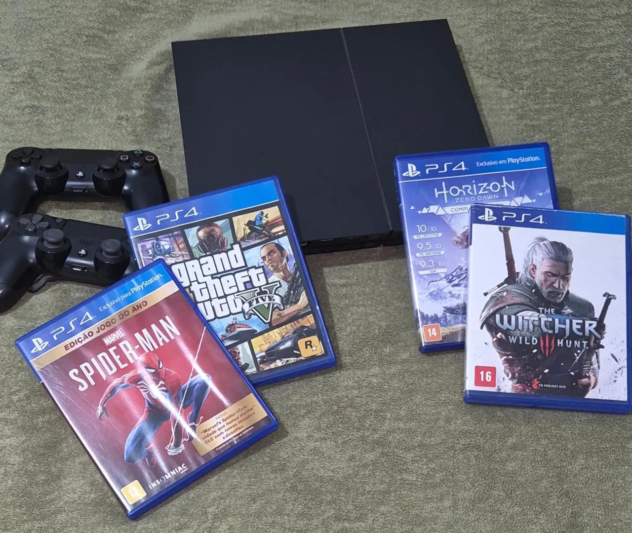 PlayStation 4 fat 1 controle + jogos 