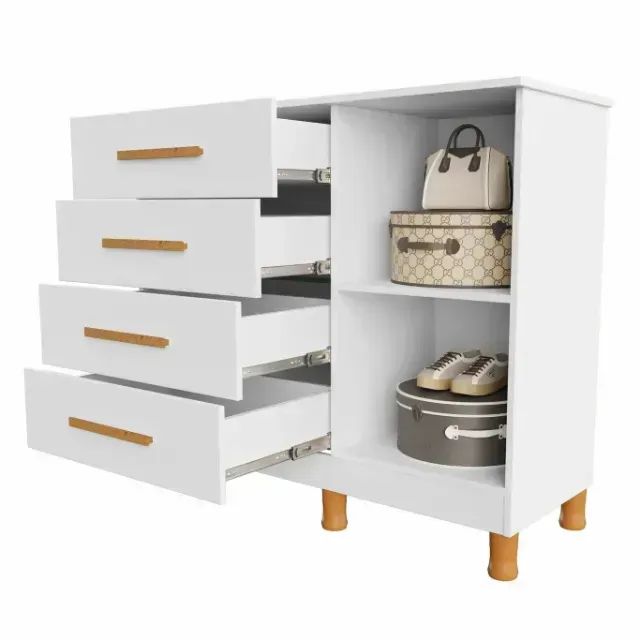 Cômoda Dallas com Chave Branco (PRODUTO EM OFERTA)* - Foto 2