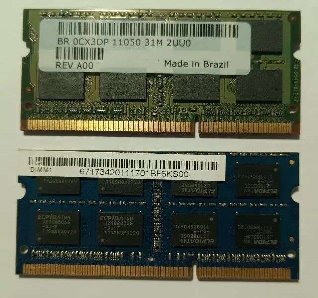 Memória RAM DD3 para Notebook - 2X 4GB