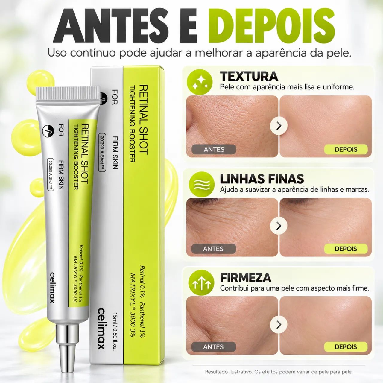 Celimax Retinal Shot 15ml | Sérum Coreano Antissinais - Foto 3