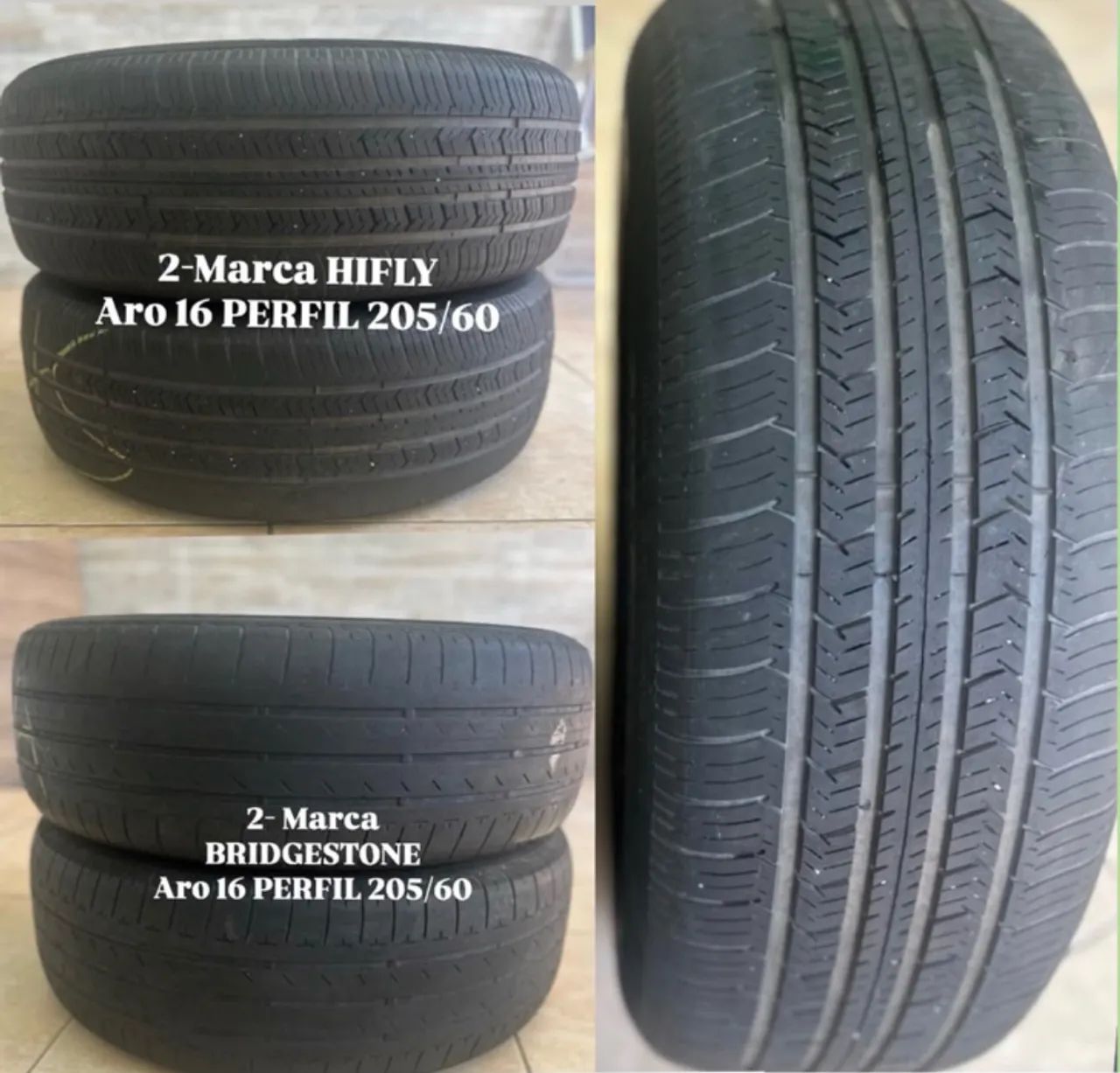4 Pneus aro 16 