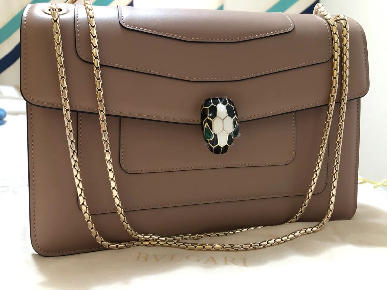 Bolsa tiracolo bvlgari serpente nude