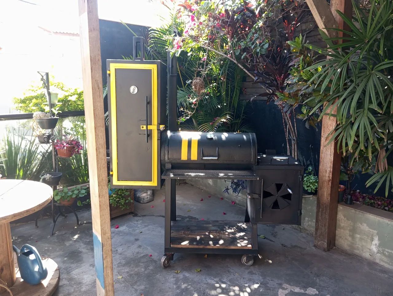 Pitsmoker offset com forno!
