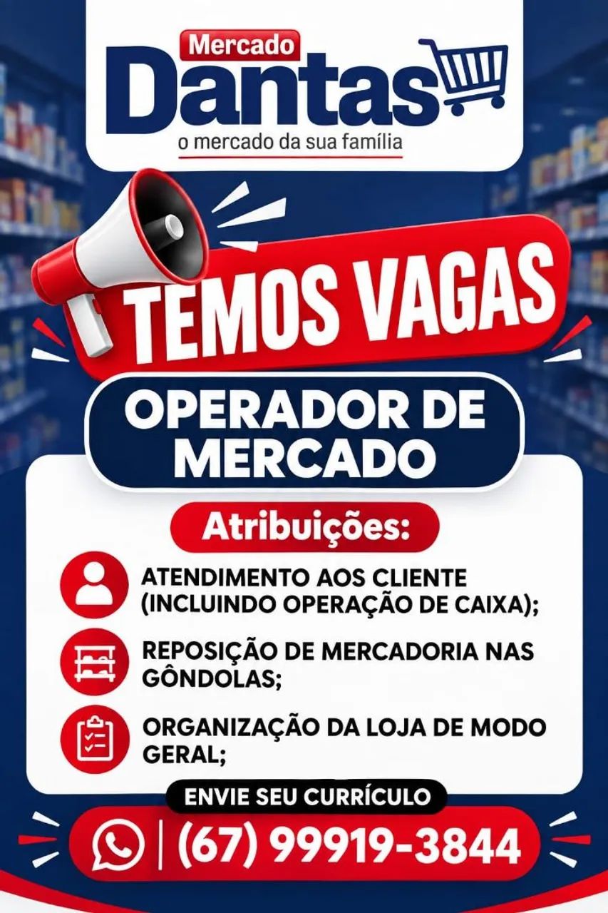 Vaga: Operador de Loja