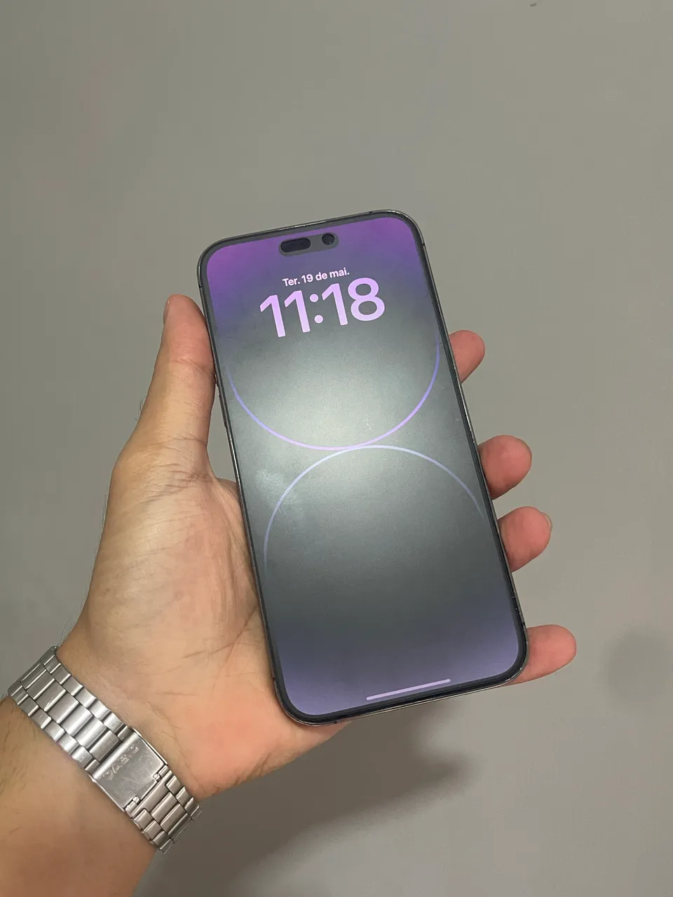Iphone 14 Pro Max 5G 256gb Purple Impecável Super Conservado Como