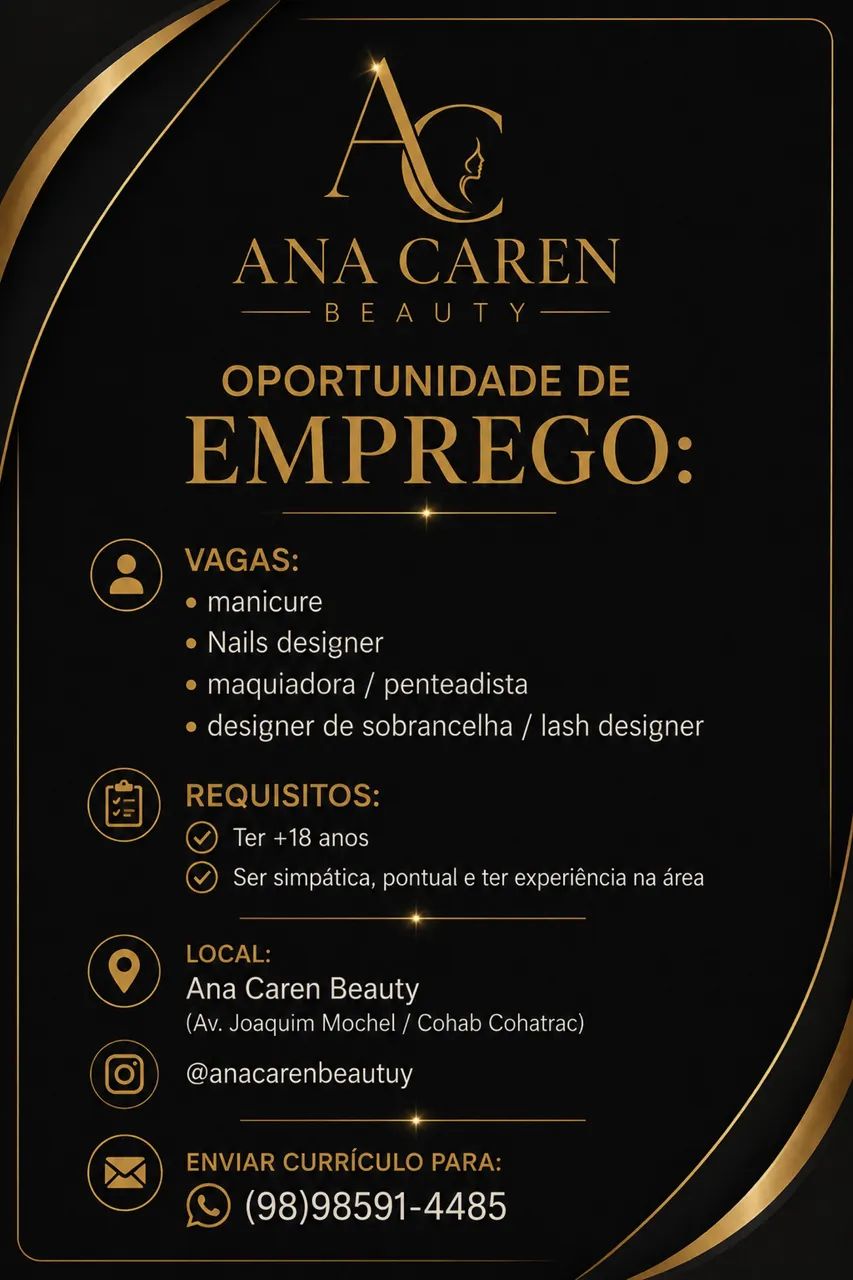 Vaga para salão de beleza 
