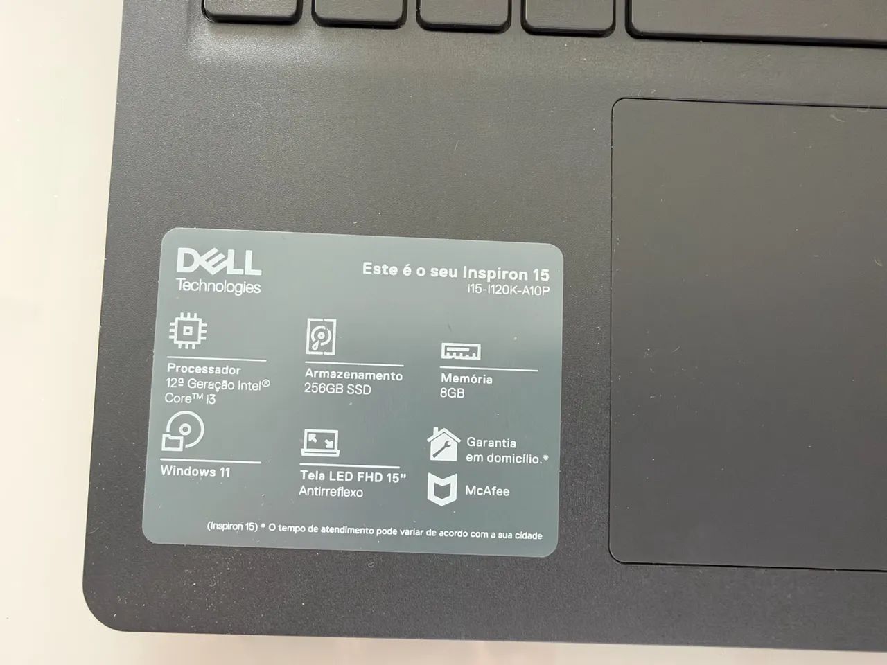 Notebook dell (estado de novo) - Foto 3