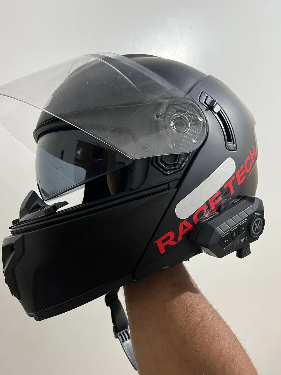 Capacete race tech com intercomunicador  - Foto 3