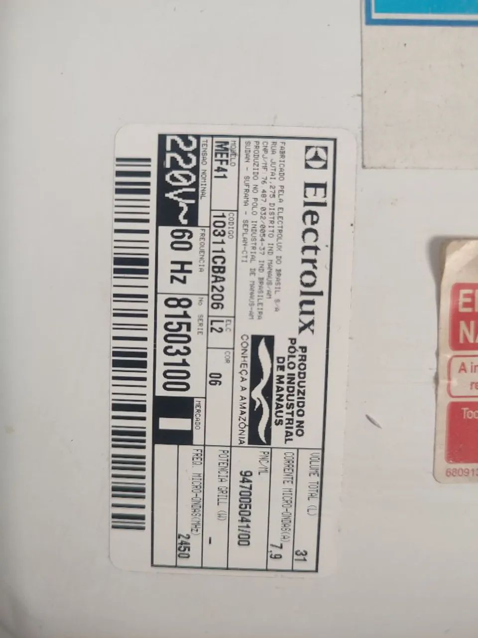 Microondas Eletrolux MEF41 COM DEFEITO - Foto 3
