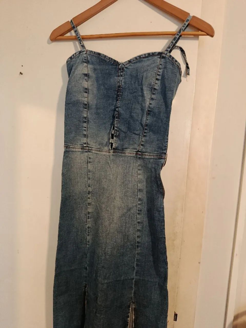 Vestido longo jeans P