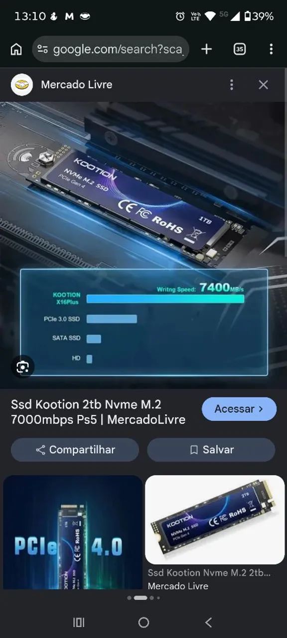 Ssd m2 Kotion 2tb Ps5 - Foto 4