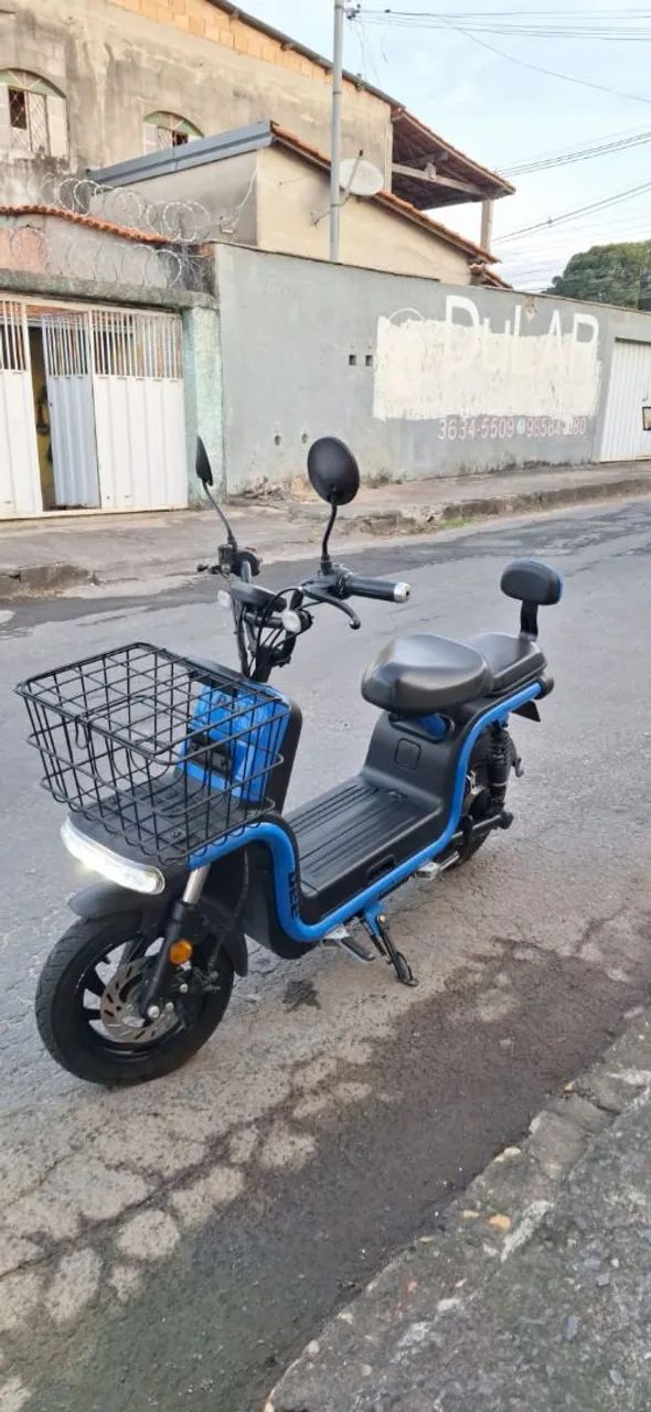 Moto Elétrica Bee U1 Azul Sem CNH Seminova R$10.00 - Foto 3