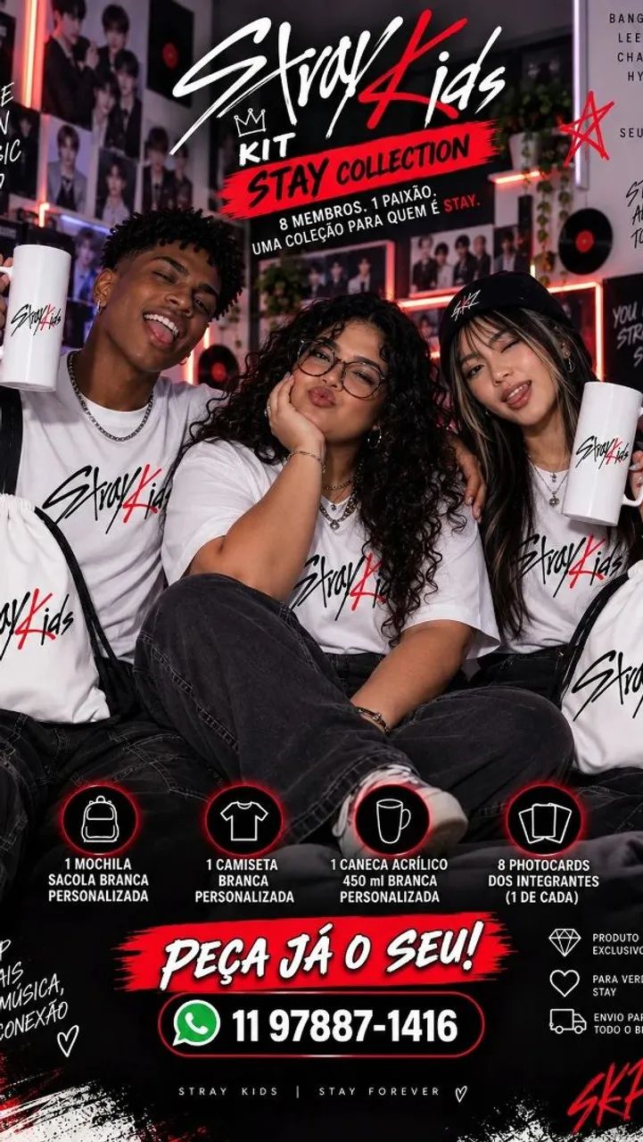 KIT STRAY KIDS ? STAY COLLECTION. - Hobbies e coleções - Conjunto