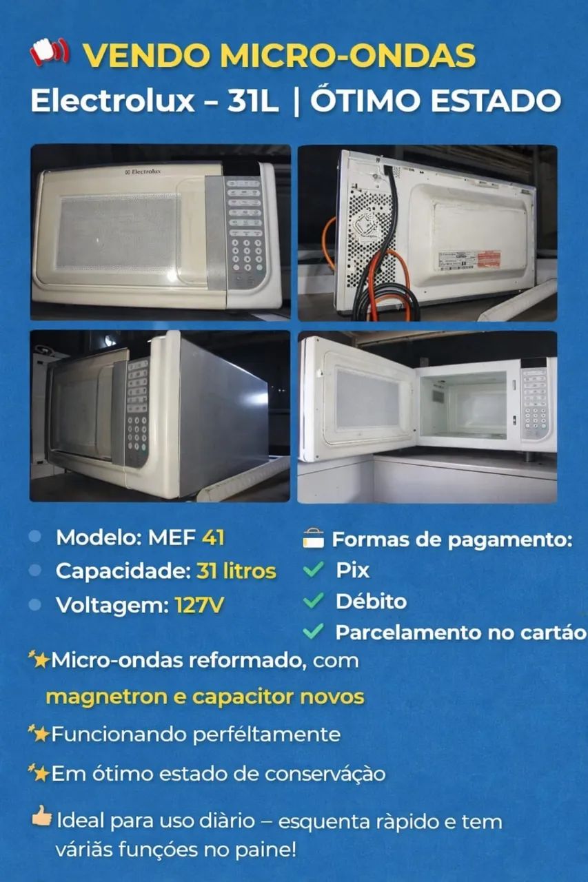 Micro-ondas  Electrolux 31L