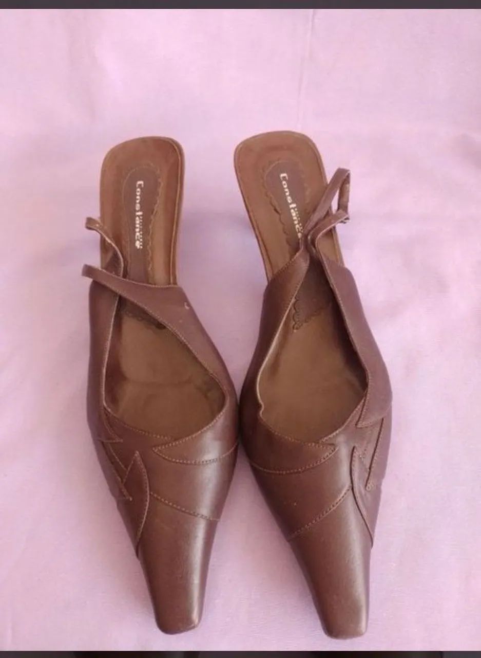 Sapato Scarpim Constance marrom 42  - Foto 4