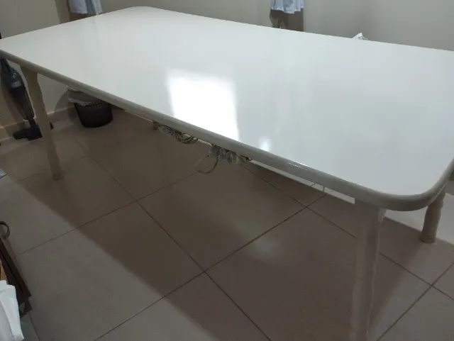 Mesa madeira maciça muito conservada. - Foto 2