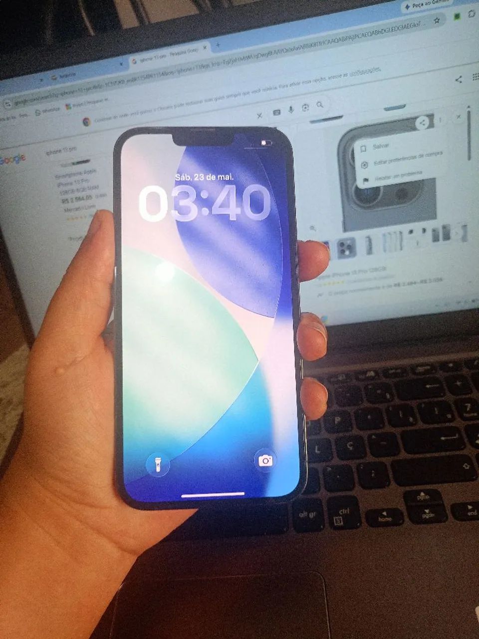 iPhone 13 Pro Max 128 GB 6 RAM Excelente Estado de Conservação Sem Arranhões. - Foto 4