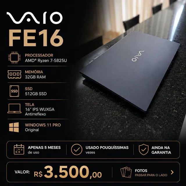 Notebook VAIO FE16