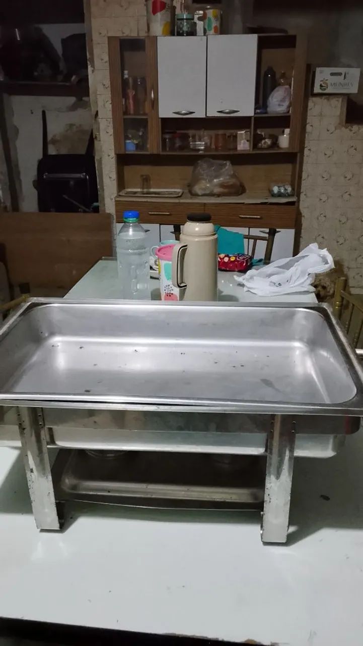 Estou vendendo  este fogão álcool  comida esquenta comida - Foto 5