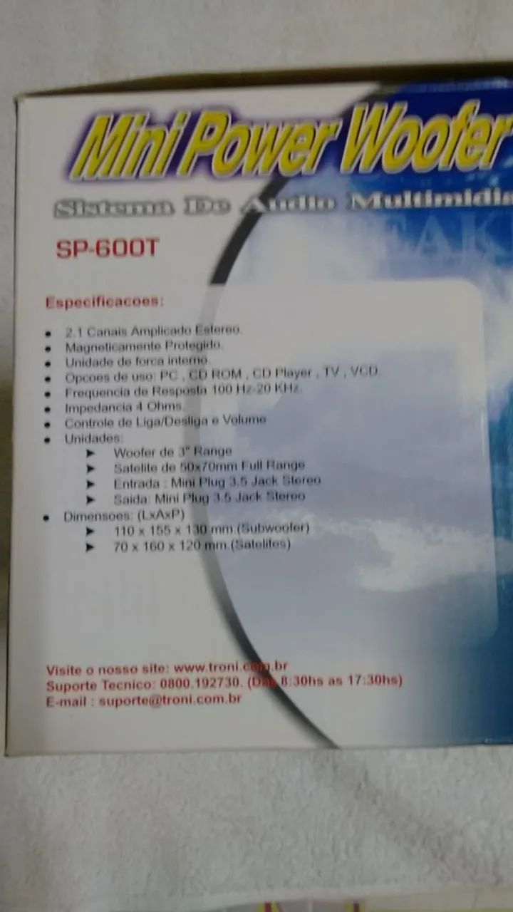 Mini caixas de som TRONI - 500W - Foto 3
