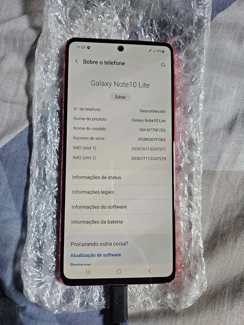 Samsung note 10 128gb 6 ram , caneta e biometria  - Foto 5