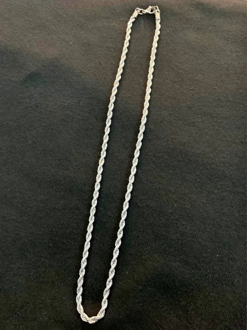 Corrente Prata | Trançada/Rope  - Foto 4