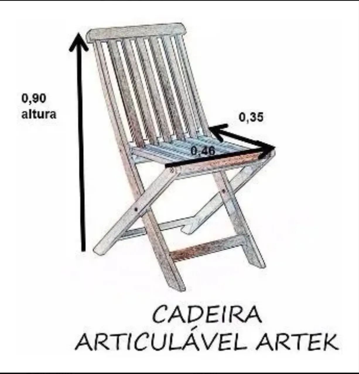 Mesa oitavada com 4 cadeiras dobrável  - Foto 4