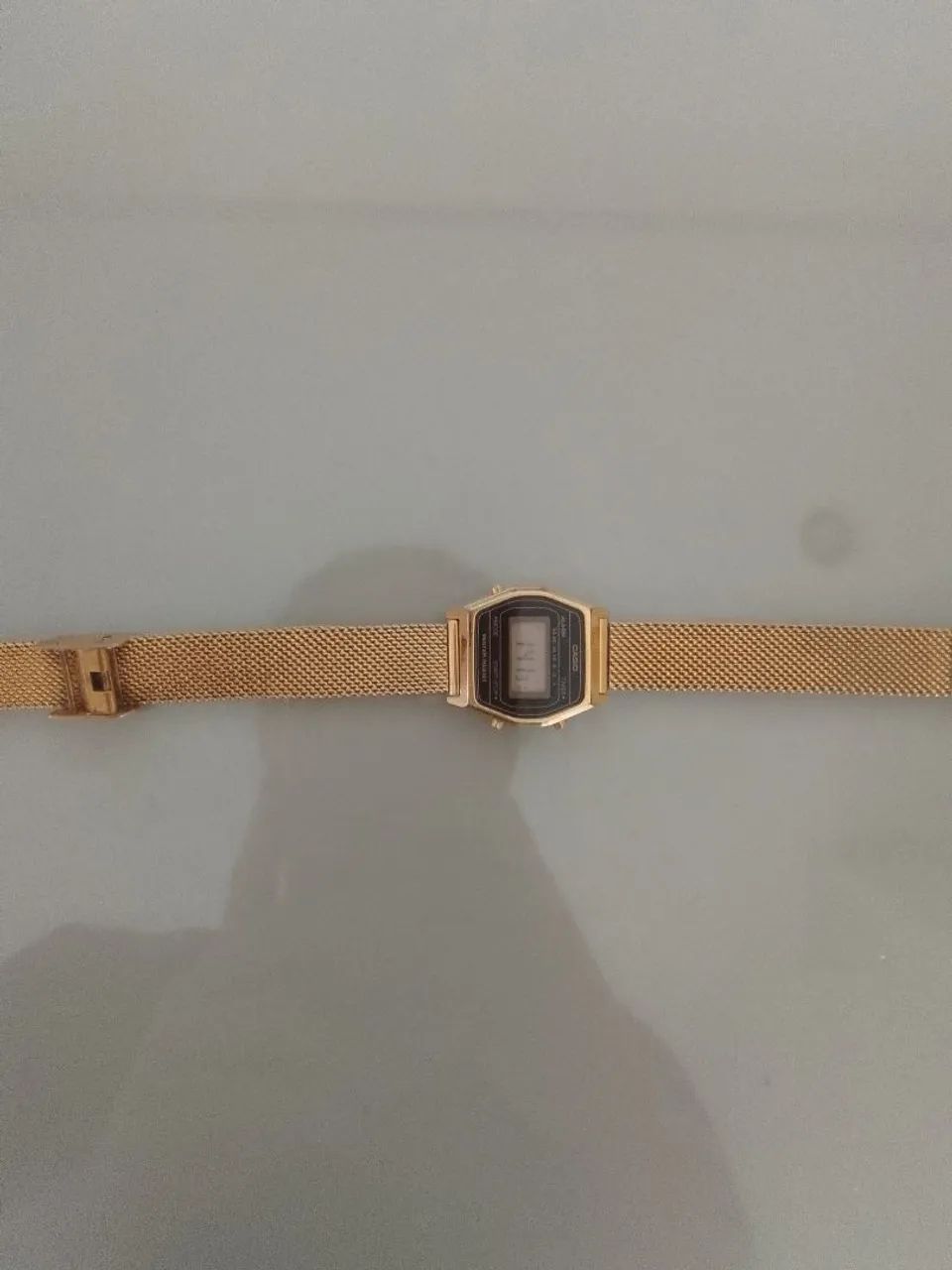 Relógio casio original dourado