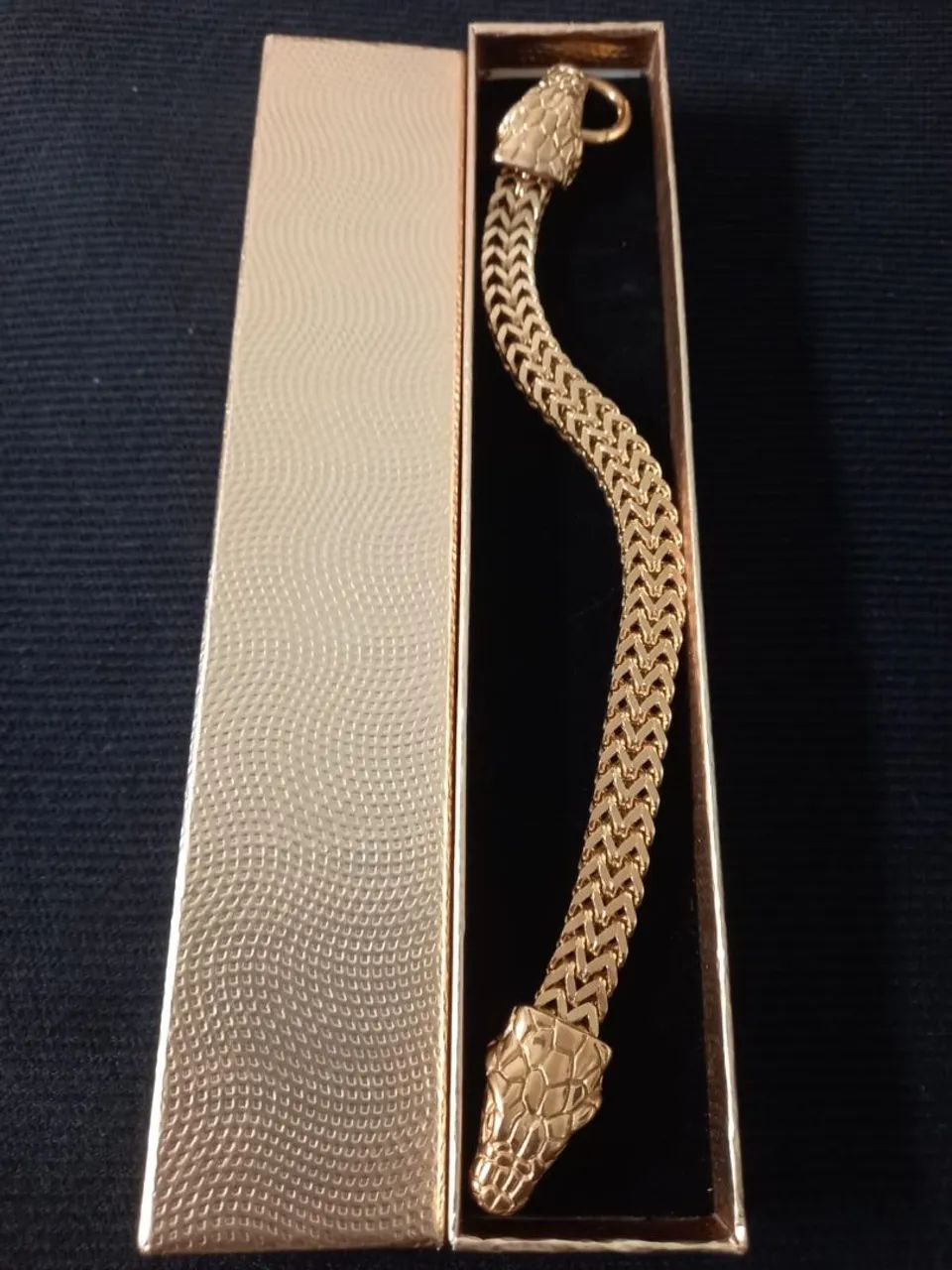Pulseira Serpente Luxo - Banhada á Ouro  - Foto 5