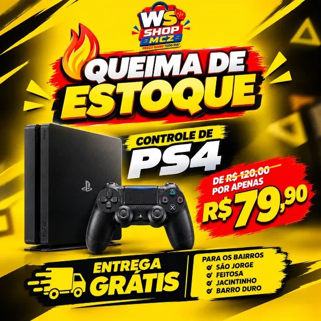 CONTROLE DE PS4 - QUEIMA DE ESTOQUE