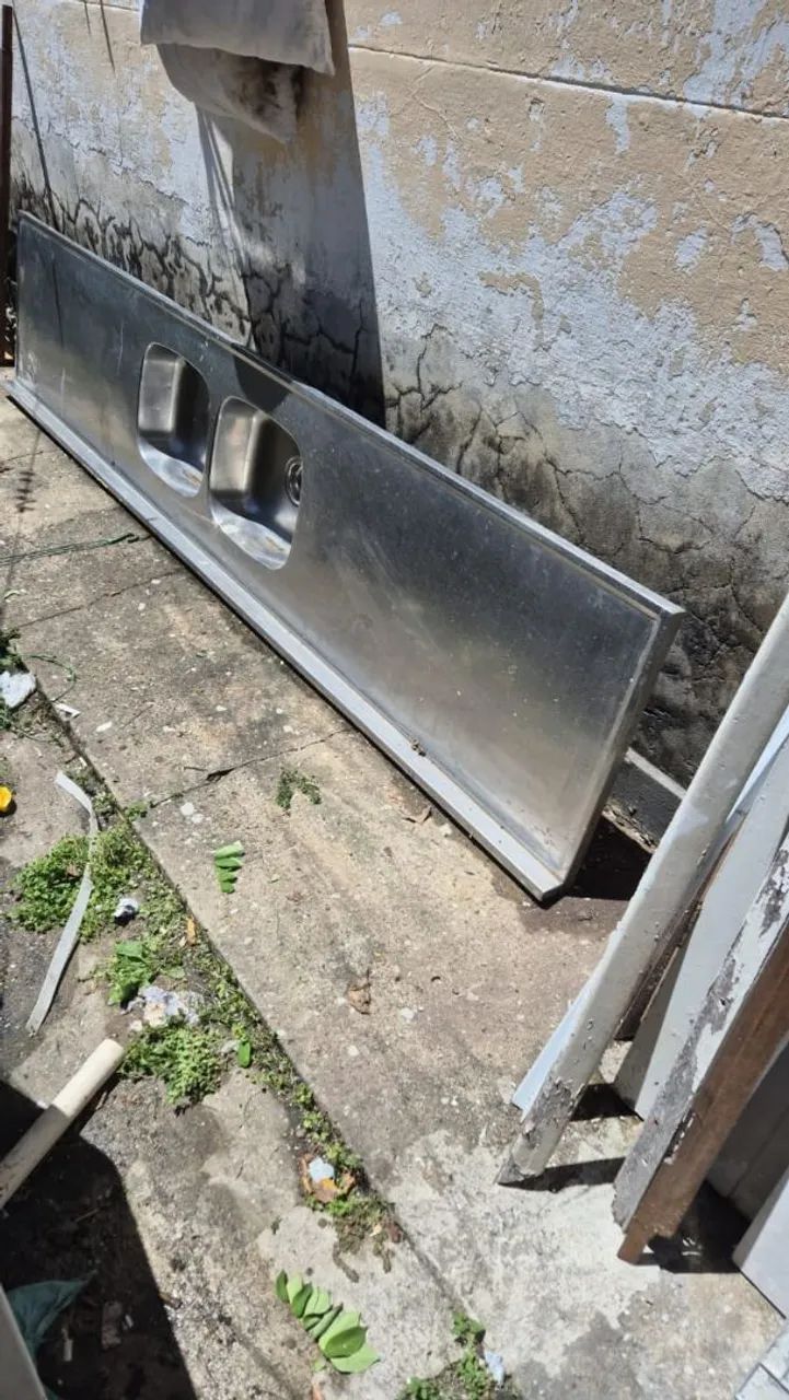 Pia em aço inox com 2 cubas. - Foto 3