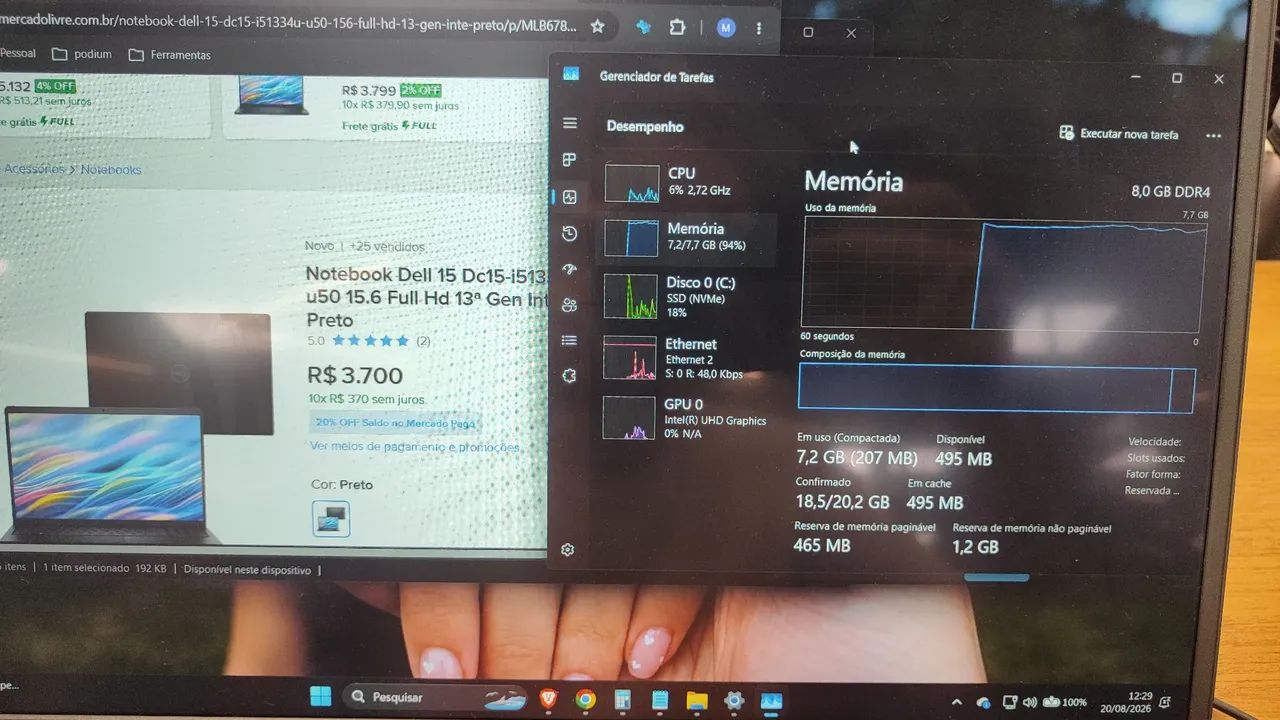 Notebook Dell 15 dc15250 touch screen - Foto 4