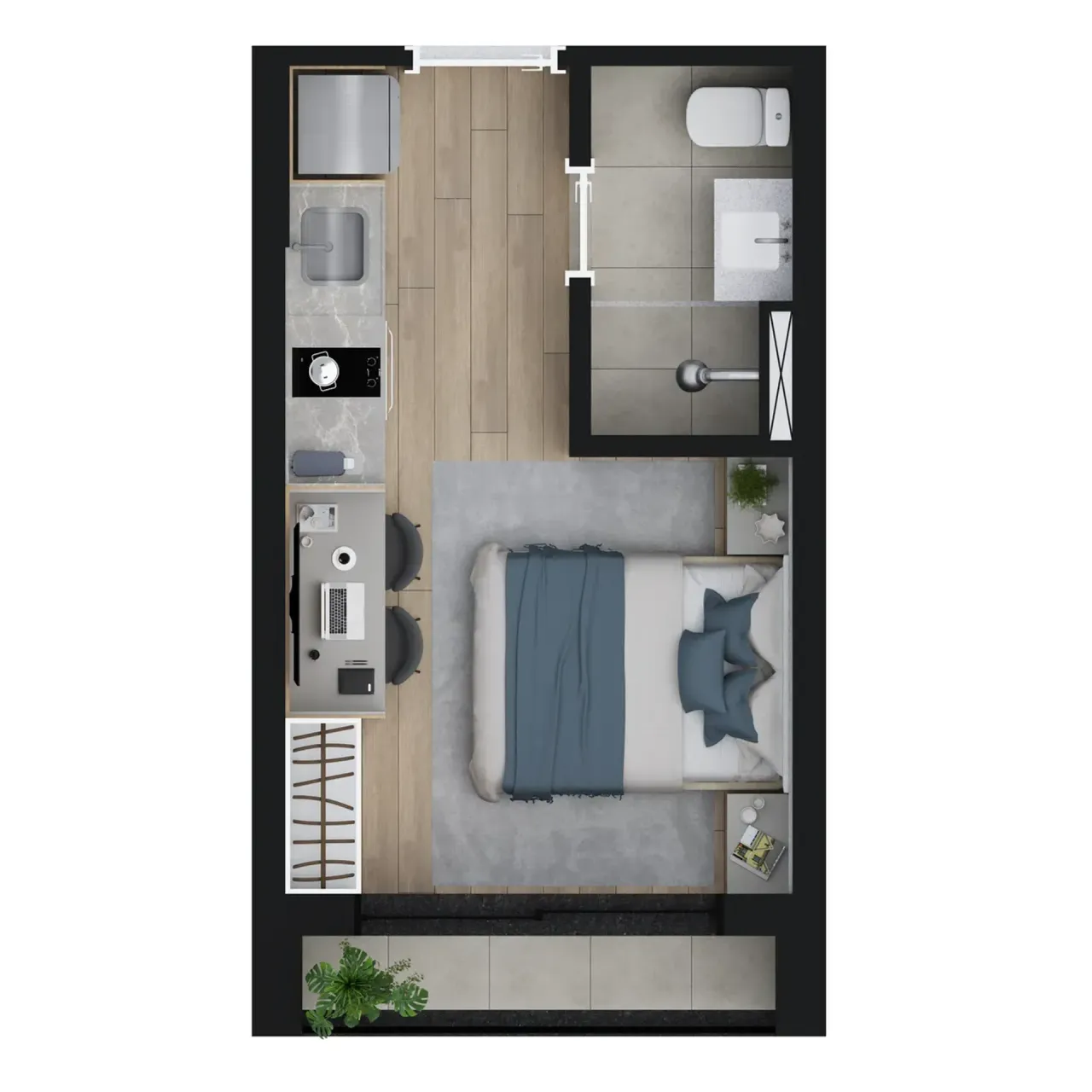 PLANTA 19m²
