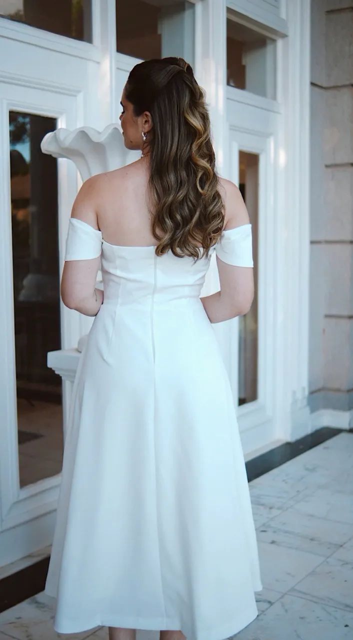 Vestido Branco para civil/ pré weldding  - Foto 3