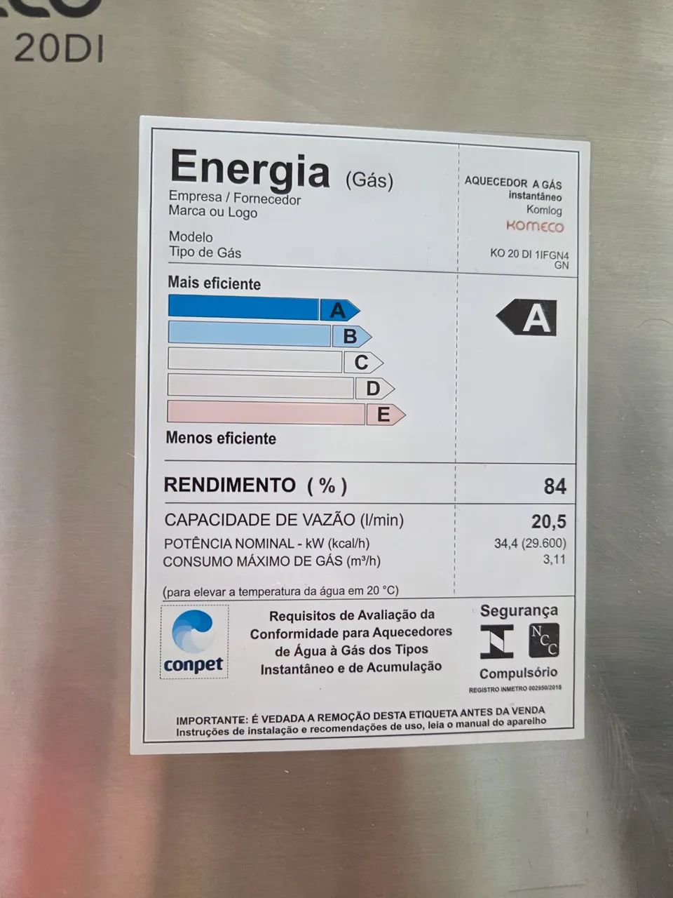 Aquecedor a gás KOMECO - Foto 2