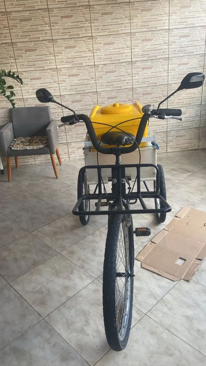 Vendo bicicleta triciclo com geladeira termica - Foto 5