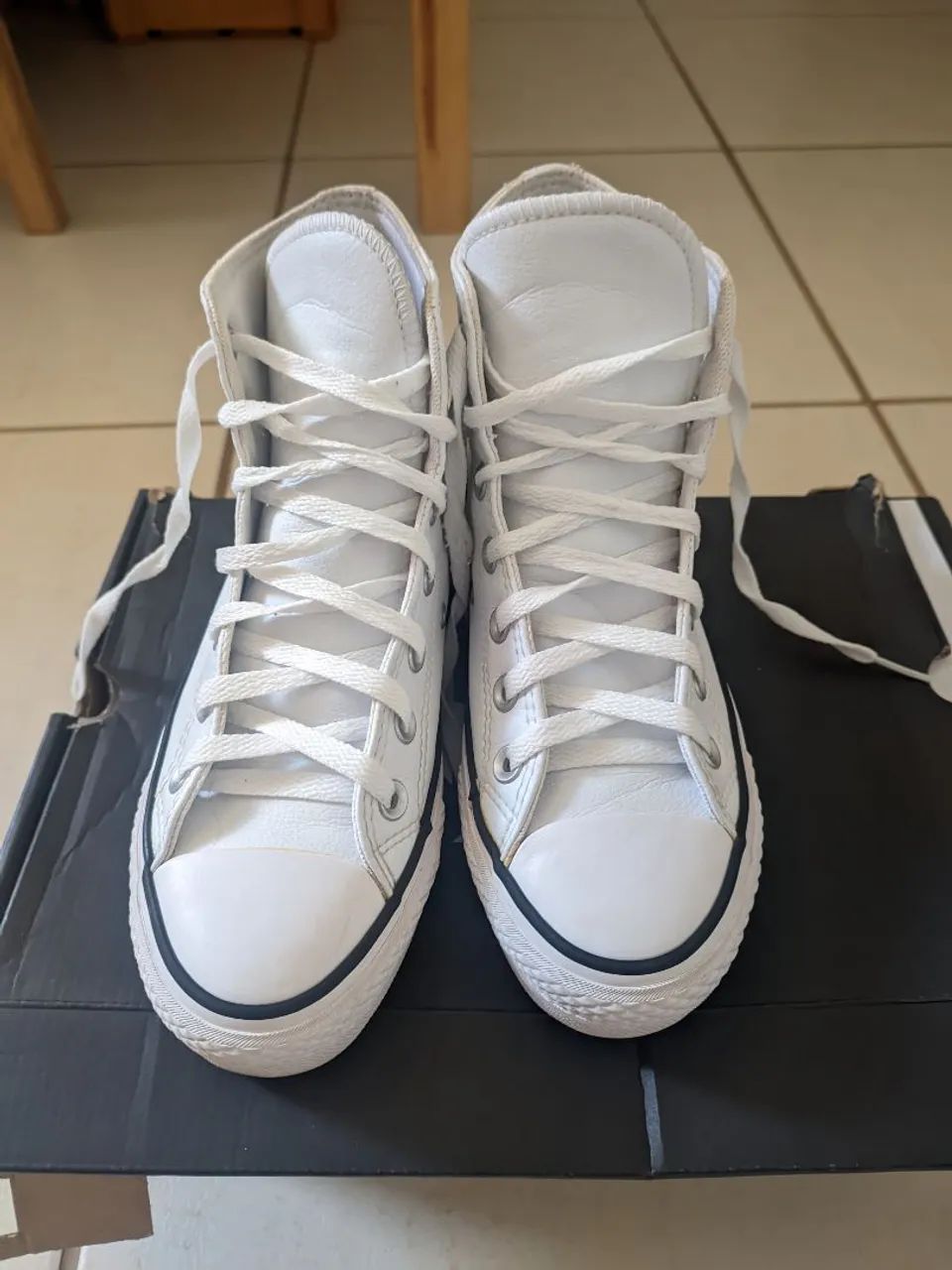 Tênis ALL Star couro/original - Foto 4